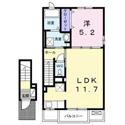 北新川駅 徒歩17分 2階の物件間取画像